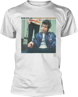 Obrázek produktu pro Bob Dylan - "Highway 61 Revisited" T-Shirt für Herren/Damen Uni RO9740 (XXL) (Weiß)