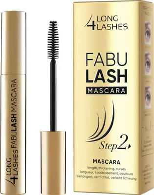 A product shot of mascara and its packaging.