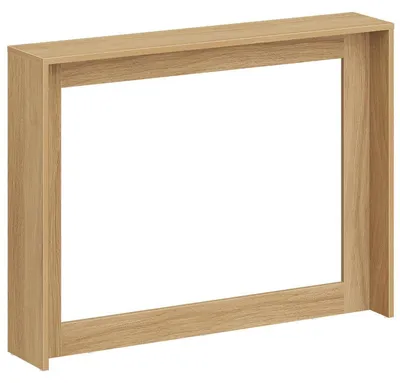 Produktbild von Schmaler Konsolentisch mit Stauraum 100 x 20 x 75 cm Natur