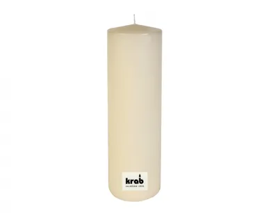 Productafbeelding van Nohel Garden Kaars, cilinder, geperst was, beige, afmetingen 10x35 cm