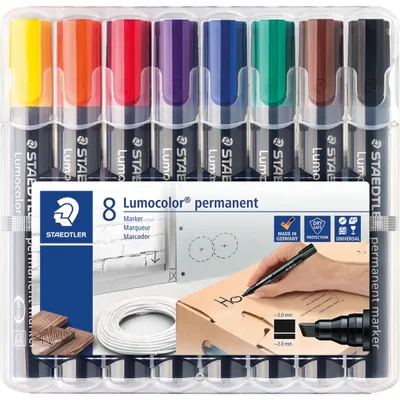 Image de STAEDTLER® 350 WP8 Marker Lumocolor permanent 8St Box