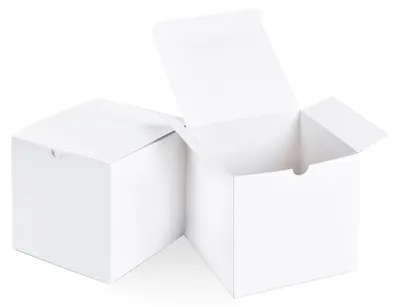 Immagine prodotto di Scatola regalo - Cartone - 10 x 10 x 10 cm - Bianco - 10 pezzi