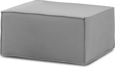 Produktbild von Puff Dagoumé, Ottomane im Wohnzimmer, 100%  Italy, Relaxsessel aus gepolstertem Stoff, Cm 80x70h43, Grau
