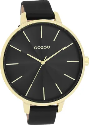 Immagine prodotto di Oozoo orologio da donna in pelle orologio analogico al quarzo bracciale nero Timepieces D2UOC11259