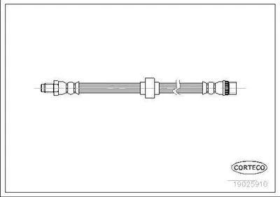 Produktbild von CORTECO 19025910 Bremsschlauch Vorne für RENAULT ESPACE III (JE0)