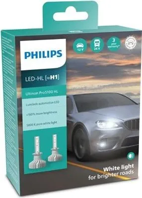 Zdjęcie produktu dla Zarowka Ultinon Pro5100 Hl Led H1, 12V 24V, 5800K, P14,5S 2Szt. (Brak Ece)