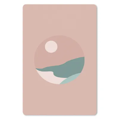 Produktbild von MuchoWow® Mauspad Mousepad Sommer - Sonne - Strand - Rosa 18x27 cm - Mousepads - Maus Mat - Pad - Mausunterlage