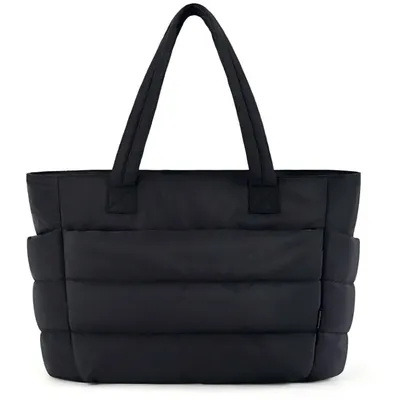 Produktbild von Umhängetasche Damen-Pufftasche,Einkaufstasche, Arbeitstasche, mit Reißverschluss (geeignet für Laptops bis 15,6), Mit Laptopfach und Reißverschluss