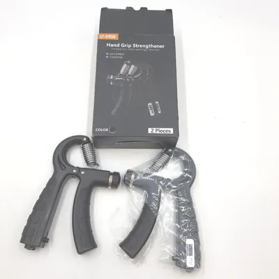 Image de Entraîneur de main,U-VKK Set de 2 Entraîneurs de main avant-bras,Poignée réglable 5-60kg,Entraîneur de main avant-bras,Grip Force de préhension,Poignée antidérapante,Pour les sportifs et la restauration de la main