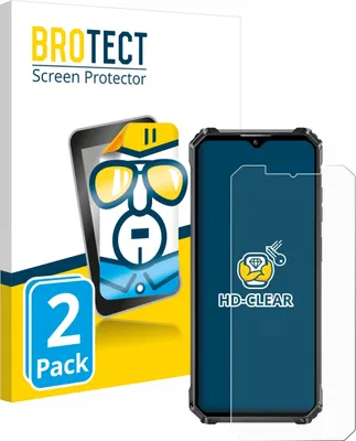 Produktbild von 2x Für Oukitel WP28 S Schutzfolie BROTECT Displayschutz Display Schutz Folie Klar Transparent