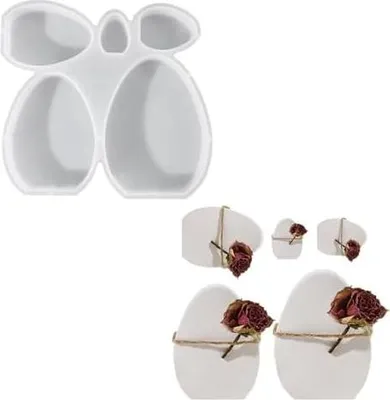 Produktbild von 5 Ostereier, Silikonform Ostern Geldgeschenk, Silikon Gießform Ostern, Für Diy Ostereier Dekoration, Osterdekoration