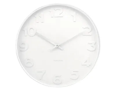 Produktbild von Karlsson - Wanduhr Mr. Weiße Zahlen - Weiß