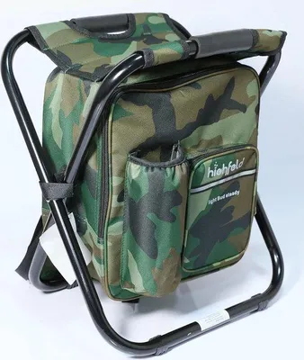 Produktbild von Famanu Zeltstuhl Tragbarer 2-in-1 Campinghocker - Grau