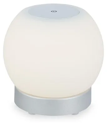 Produktbild von LED Tischlampe Akku Dimmbar Glas Kabellos Touchfunktion 3W chrom Ø16cm Briloner