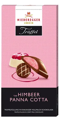Produktbild von Niederegger Trüffel Tafel mit Himbeer Sahne Trüffelfüllung 100g