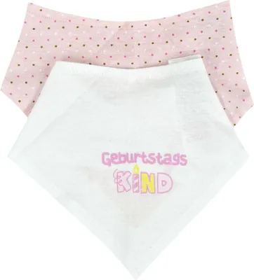 Image de 2er Pack Baby Halstuch Nicky rosa Kanz