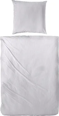 Produktbild von Primera Soft-Seersucker Bettwäsche 135x200 uni einfarbig silber grau 213050-08
