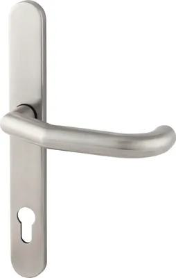 Produktbild von BKS Drückerlochteil gekröpft, mit Langschild PZ 92 mm, für außen,Edelstahl