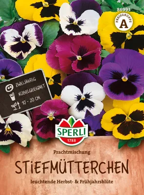 Produktbild von SPERLI Stiefmütterchensamen Prachtmischung 60 Pflanzen
