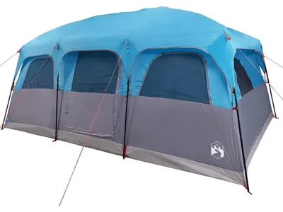 Productafbeelding van vidaXL Familietent voor 10 personen, blauw, waterdicht
