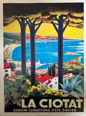 Zdjęcie produktu dla La Ciotat – Uzdrowisko – Plakat 30 x 40 cm