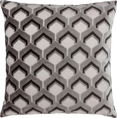 Obrázok produktu pre Paoletti - Obliečka na vankúš "Ledbury", žakárová RV3302 (45 cm x 45 cm) (sivá/čierna)