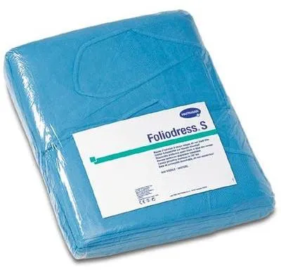 Produktbild von Hartmann Foliodress S Schutzkittel steril 2x24 Stück - B07VXS43BY | Karton (48 Stück)