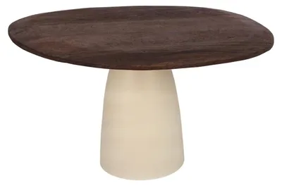 Produktbild von Tisch Brix 140 x 120 x 76 Mangoholz Stahl Natur Beige