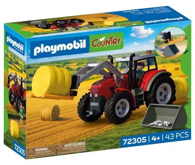 Zdjęcie produktu dla PLAYMOBIL Country 72305: Traktor z widłami do słomy