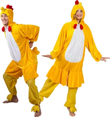 Produktbild von Huhn Hahn Plüsch Overall Karneval Fasching Kostüm bis 58/60