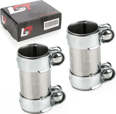 Produktbild von 2x Rohrverbinder Doppelschelle Abgasanlage Auspuff Ø 55 x 125 mm für SEAT für VW