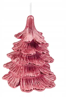 Produktbild von Drobo Dekorative Weihnachtsbaumkerze Rot 10cm