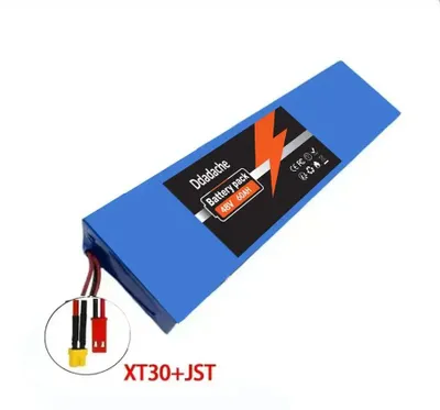 Immagine prodotto di Batteria per monopattino elettrico - Pacco batterie agli ioni di litio 48 V 13S4P - Capacità 60.000 mAh (60 Ah) - BMS integrato - Connettori XT30 + JST