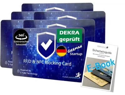 Imagen del producto de Tarjeta antirrobo RFID: protección de 360° contra el robo de datos