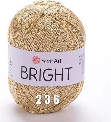 Produktbild von YarnArt Bright (90g/340m) - Glänzendes Häkelgarn 236