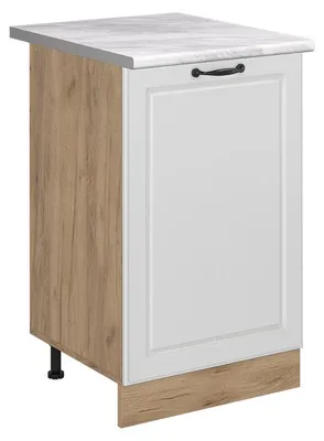 Imagen del producto de Mueble bajo de cocina Vicco R-Line Blanco casa de campo/Roble dorado 50 cm encimera Mármol, Model 70369