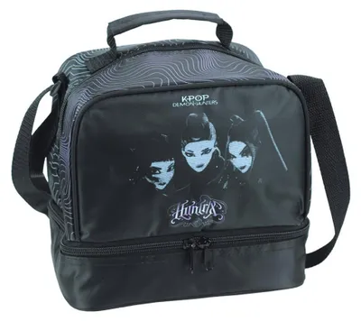 Zdjęcie produktu dla Termo torba na lunch "K-pop Demon Hunters", czarna, 21 cm