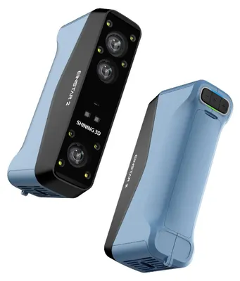 3D-Scanner, drahtlos, Wi-Fi 6, 17 blaue Laserlinien, bis 90 fps, Vollfarbe