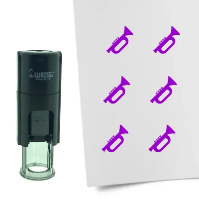 Obrázek produktu pro CombiCraft Stamp Trumpet 10mm kulatá - fialový inkoust