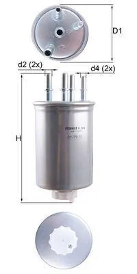 Produktbild von KNECHT KL 1026 MAHLE Kraftstofffilter x