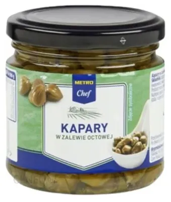 Image de Câpres marinées au vinaigre, 180 g, marque Metro Chef