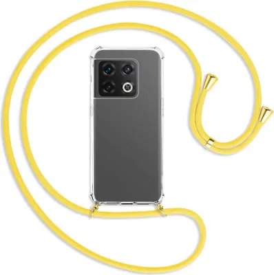 Produktbild von Handykette Backcover-Schutzhülle mit Band (Metall goldfarben) für OnePlus 10 Pro 5G - gelb