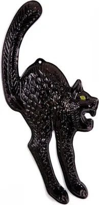 Produktbild von 3D Halloween Dekobild "Schwarze Katze"