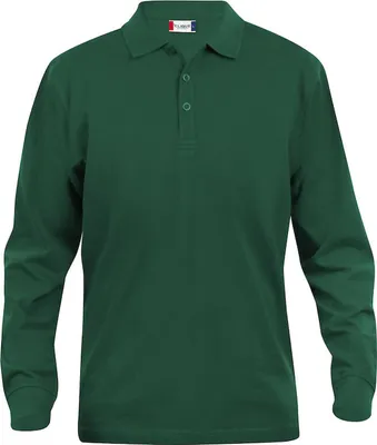 Produktbild von Lincoln Langarm Polohemd mit 3-Knopf-Leiste, Ton-in-Ton Knöpfen, Ärmelbündchen und geripptem Kragen