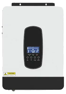 Zdjęcie produktu dla Hybrydowy falownik solarny, elastyczne opcje napięcia, wyjście z czystą falą sinusoidalną, 1,8 kW, 12 V