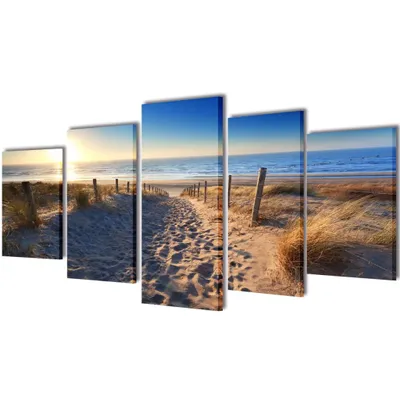 Image de Tableaux Décoration Set Plage 100 x 50 cm