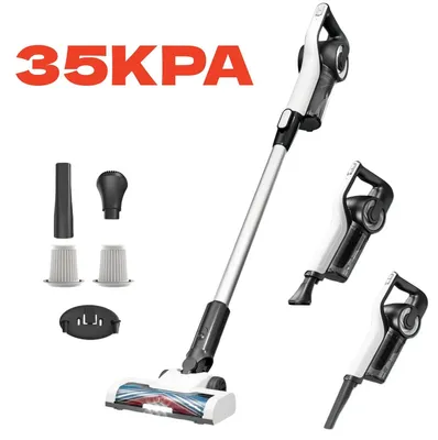 Produktbild von Kabelloser Staubsauger, 35 kPa Saugkraft, 40 Min Laufzeit, WEISS-35KPA