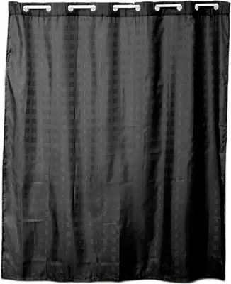 Produktbild von Tendance Duschvorhang schwarz Polyester 200x180x1 cm