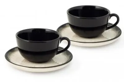 Immagine prodotto di H&H Set 2 Tazze Tè Marte Con Piattino Cc200