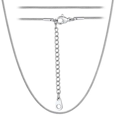 Produktbild von ChainsHouse Halskette Damen Silberkette für Damen Schlangenkette Edelstahl Fraue
